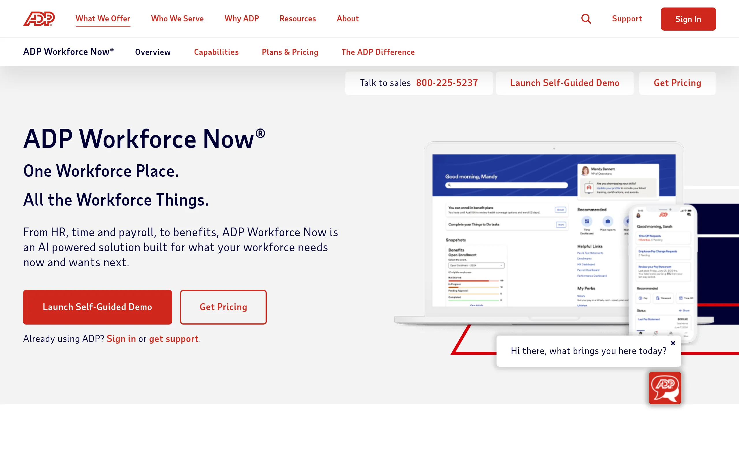 ADP Workforce Now Screenshot