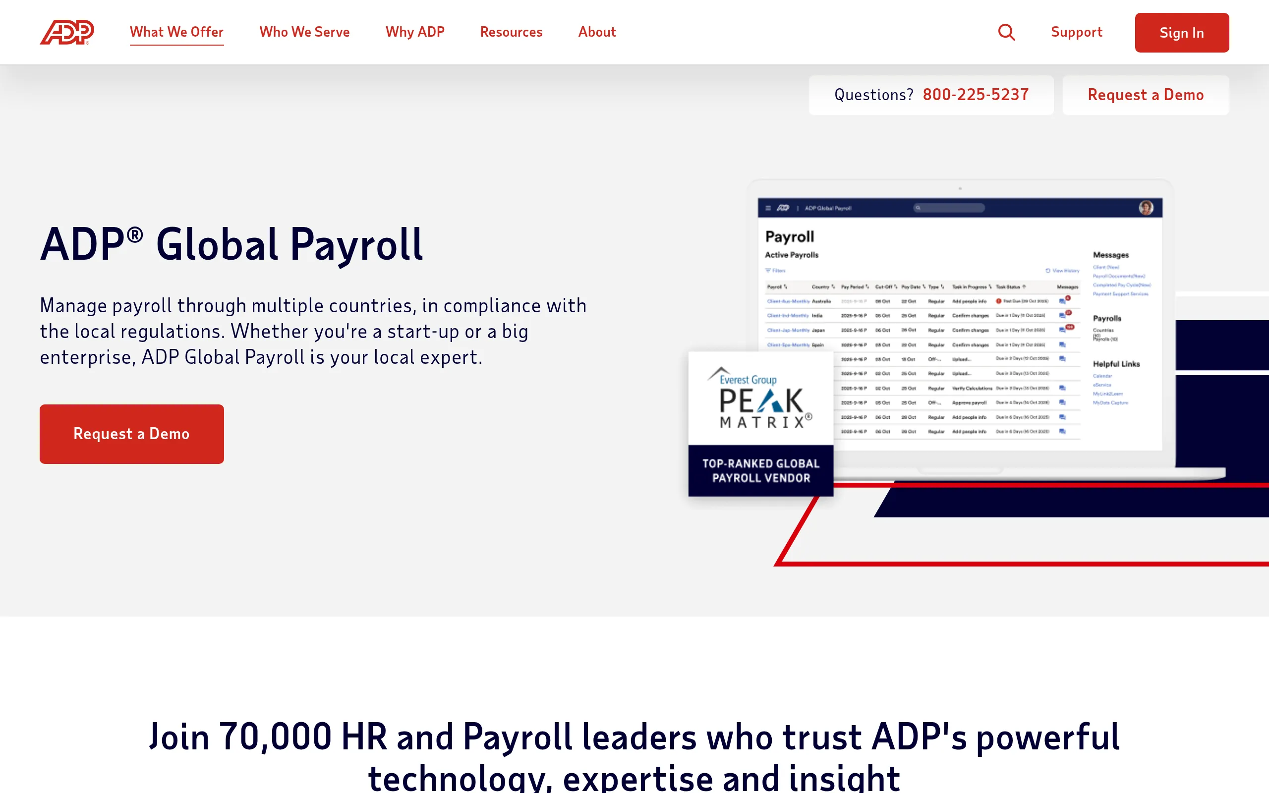 ADP Global Payroll Screenshot