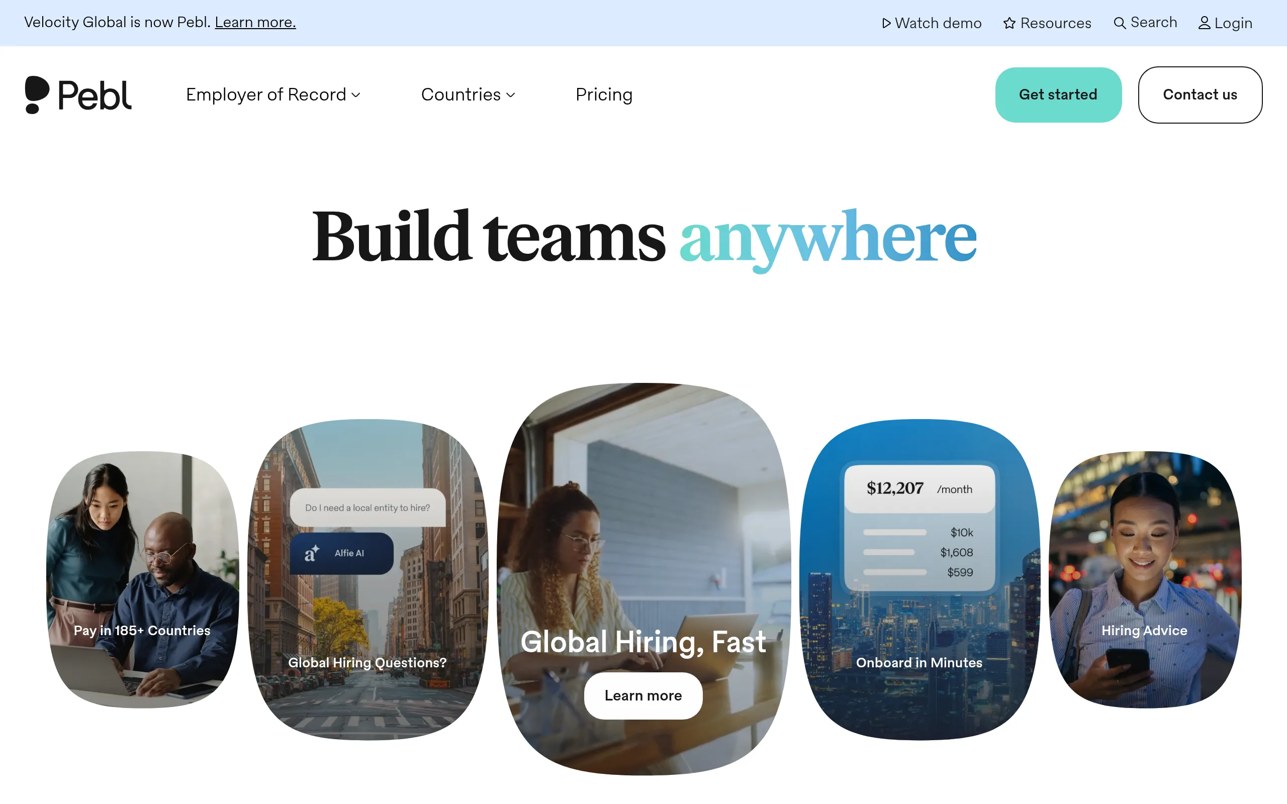 Velocity Global Screenshot