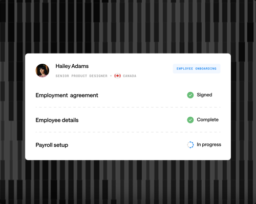 Give every hire a compliant start: product interface illustration