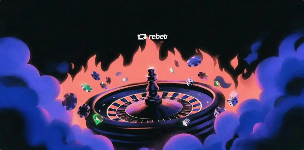 Rebet roulette artwork with its logo