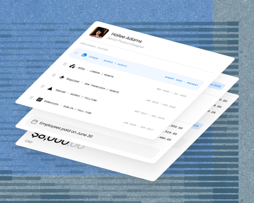 Employees enroll during onboarding.: product interface illustration